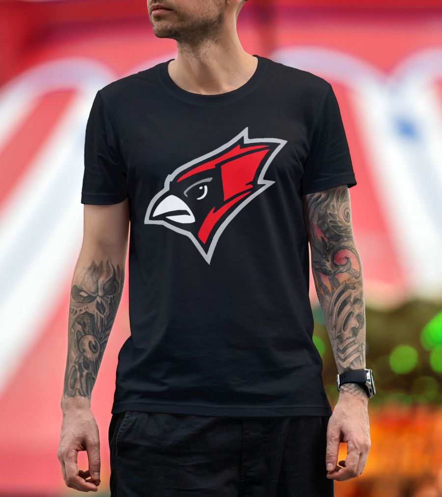Chadwick Cardinals Team Logo Black T-Shirt
