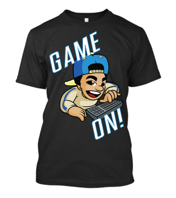 GAME ON Keyboard Gamer Kid Video Game Player T-Shirt