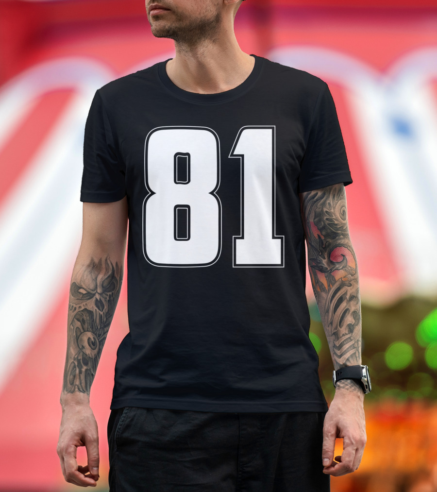 Halloween Group Costume 81 Sports Jersey Team Number T-Shirt