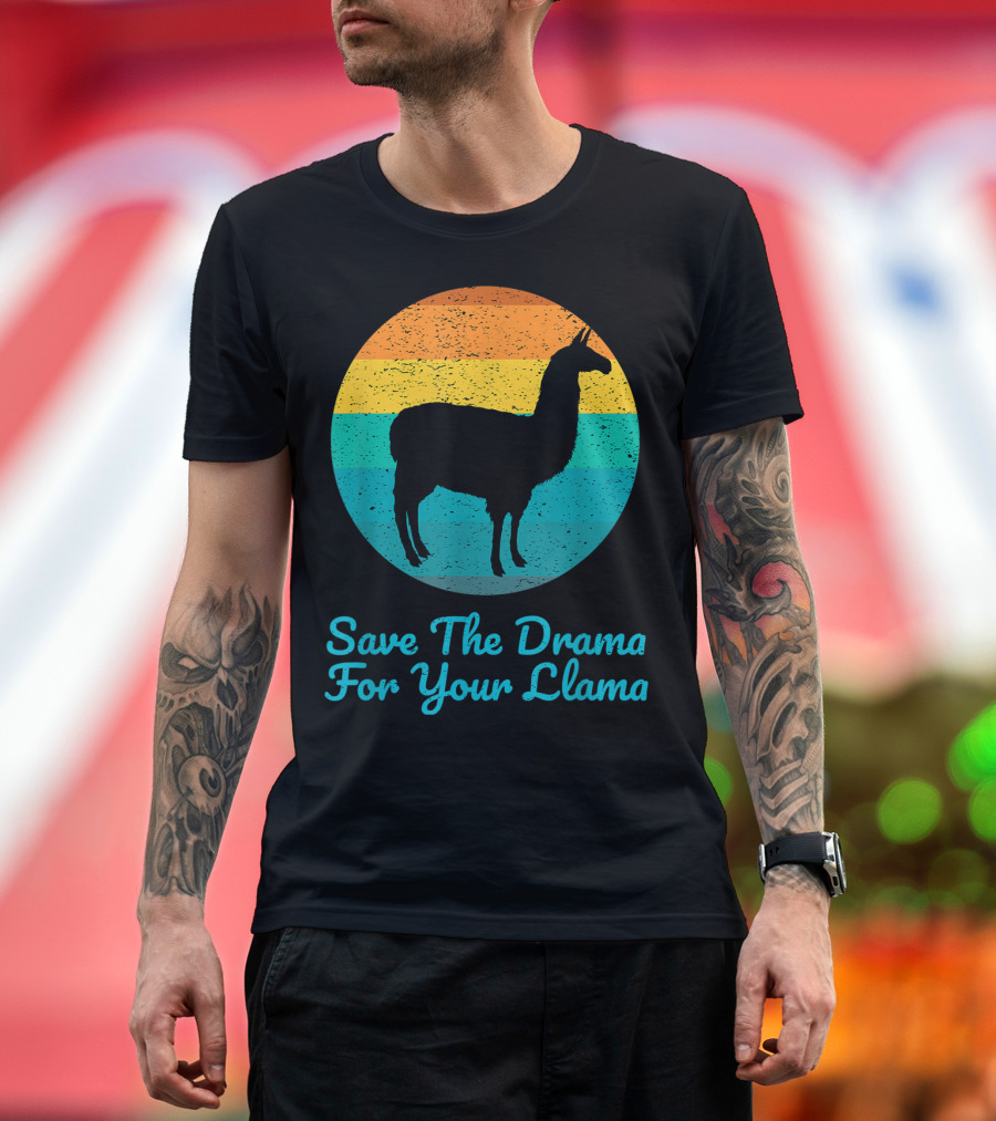 Save The Drama For Your Llama Vintage T-Shirt