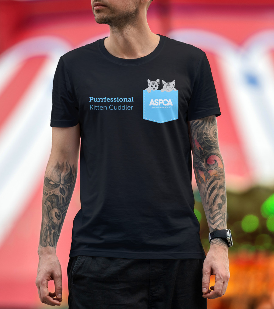 ASPCA We Are Their Voice Purrfessional Kitten Cuddler T-Shirt