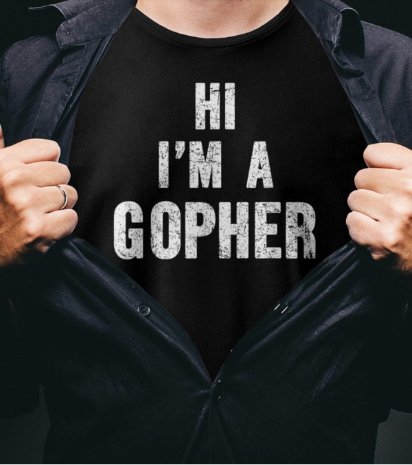 Hi I'm A Gopher Halloween Costume Gopher T-Shirt