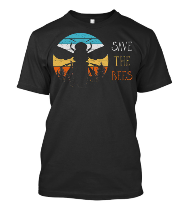 Save The Bees Sunset Tree T-Shirt
