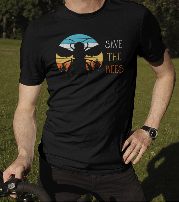 Save The Bees Sunset Tree T-Shirt