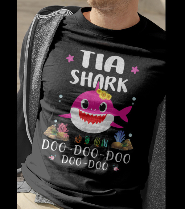 Tia Shark Doo Doo Doo Doo Matching Family Shark T-Shirt