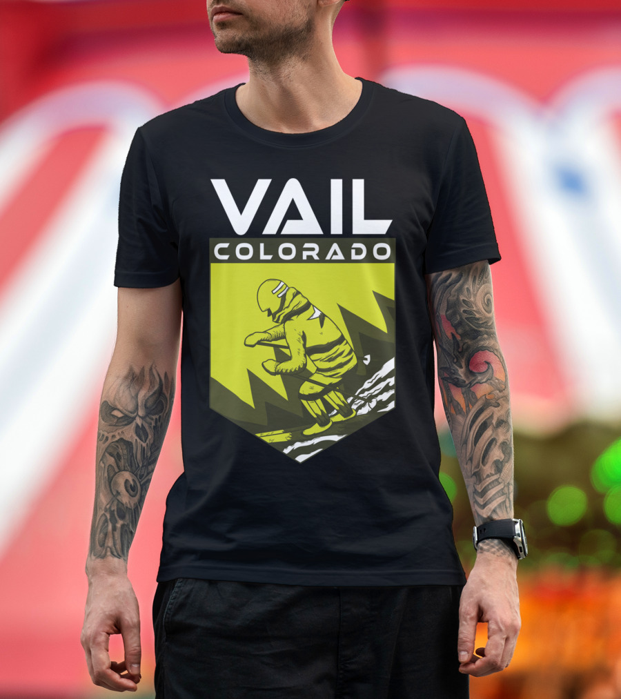 Vail Colorado Ski Snowboard Vintage Skiing T-Shirt