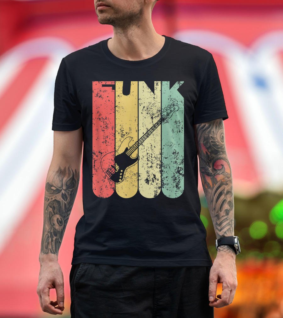 Funk Bass Guitar Retro Vibe Classic T-Shirt