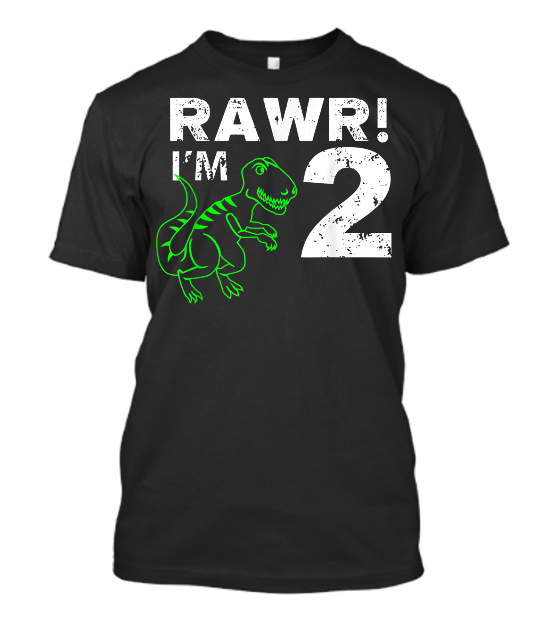RAWR I'm 2 Dinosaur 2nd Birthday T-Shirt