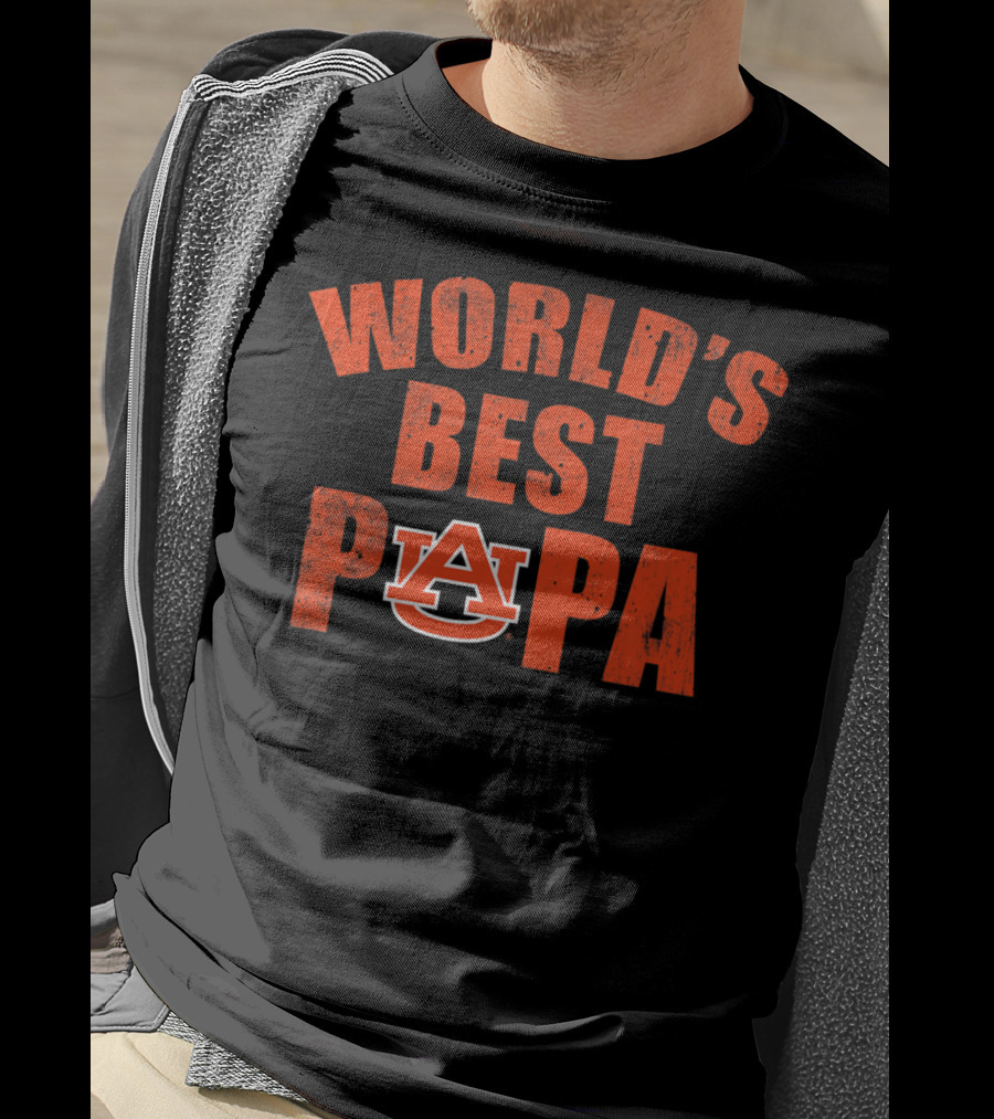 Auburn Tigers World's Best Papa T-Shirt
