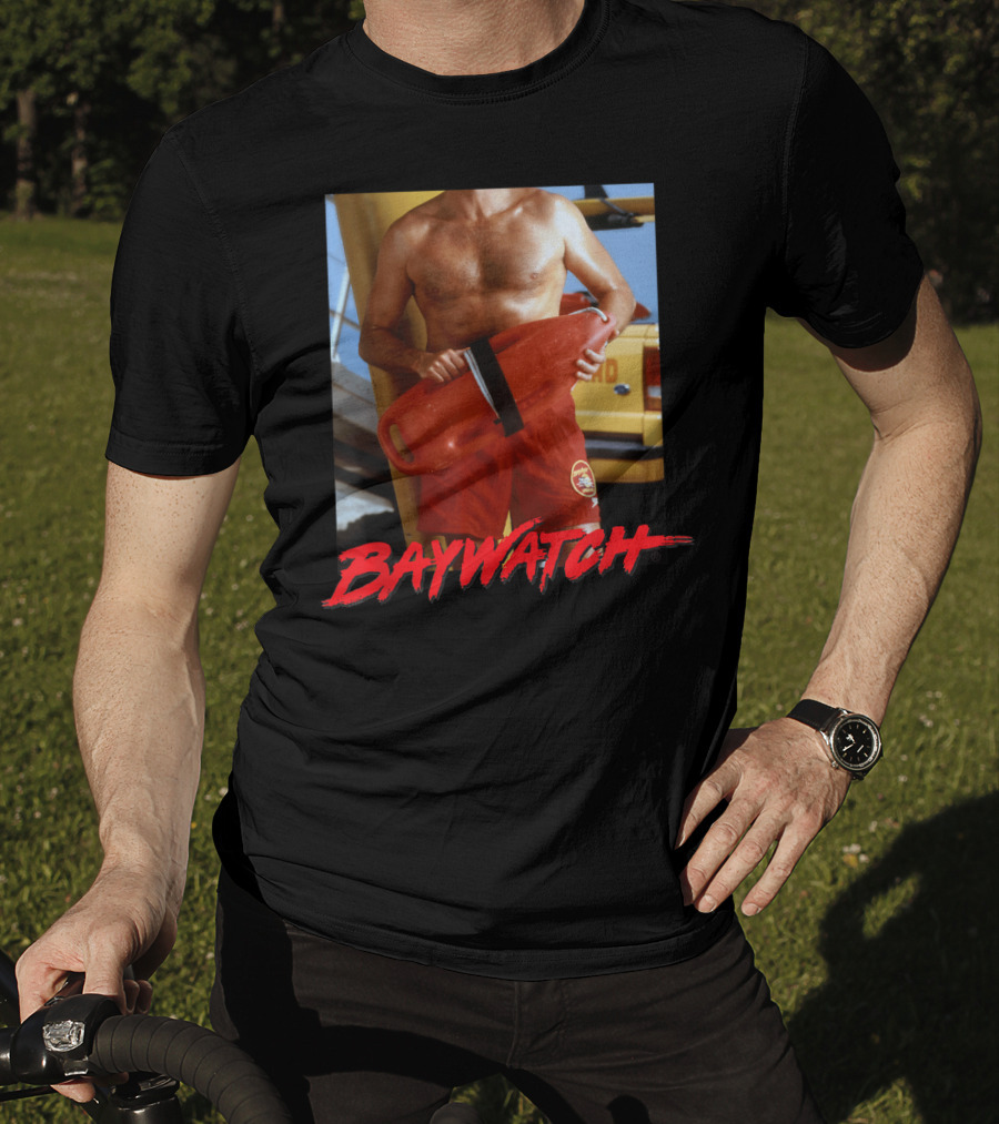 Baywatch I'm Mitch Lifeguard Image T-Shirt