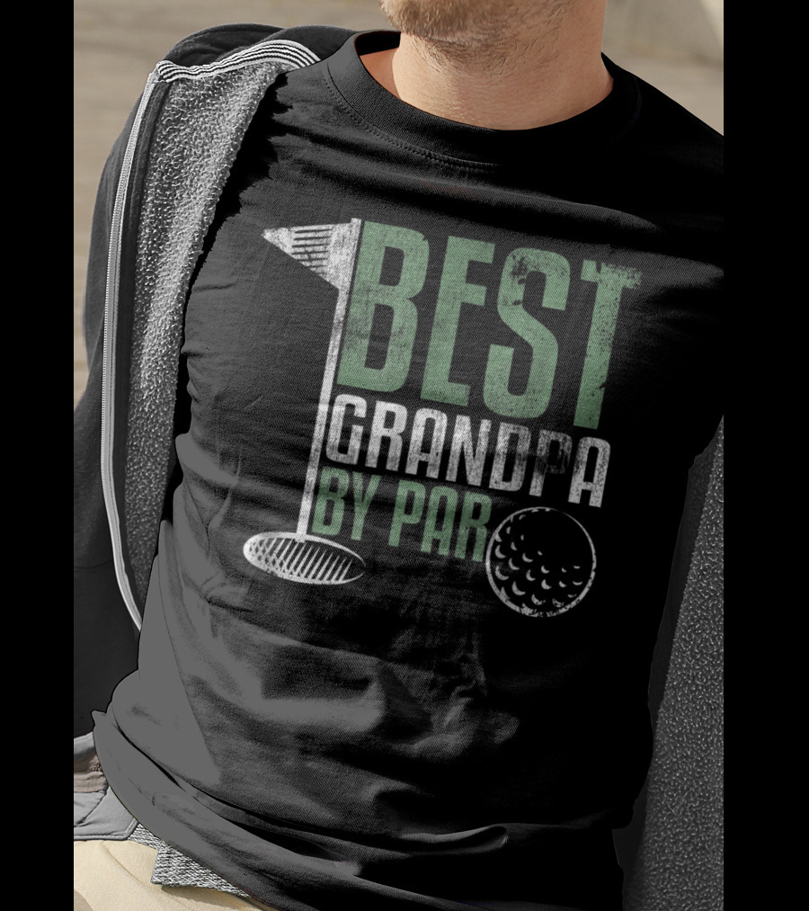 Best Grandpa By Par Father's Day Golf T-Shirt