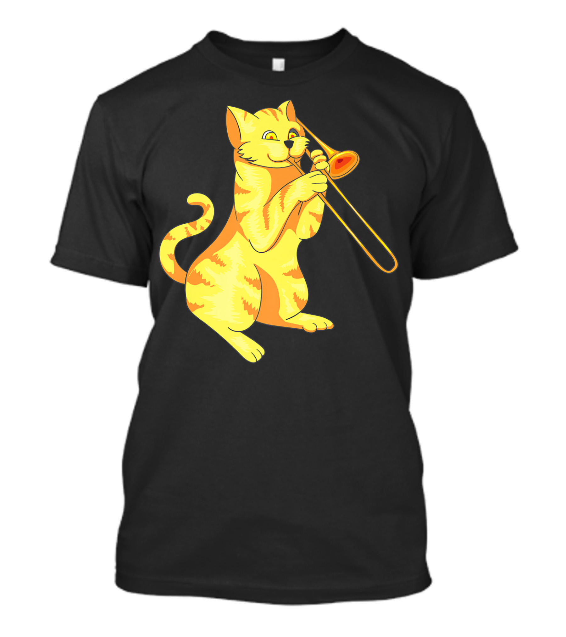 Cat Trombone Meow Music Collection T-Shirt