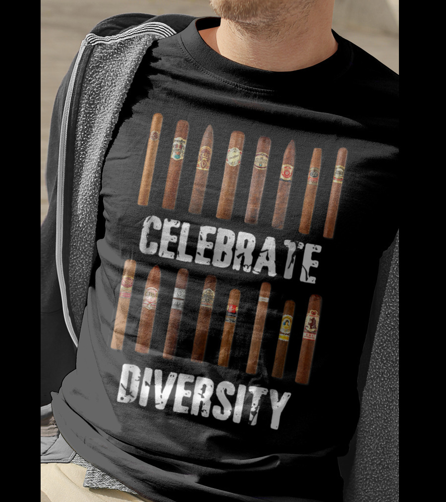 Celebrate Diversity Smoke Cigars Cigar Smo T-Shirt