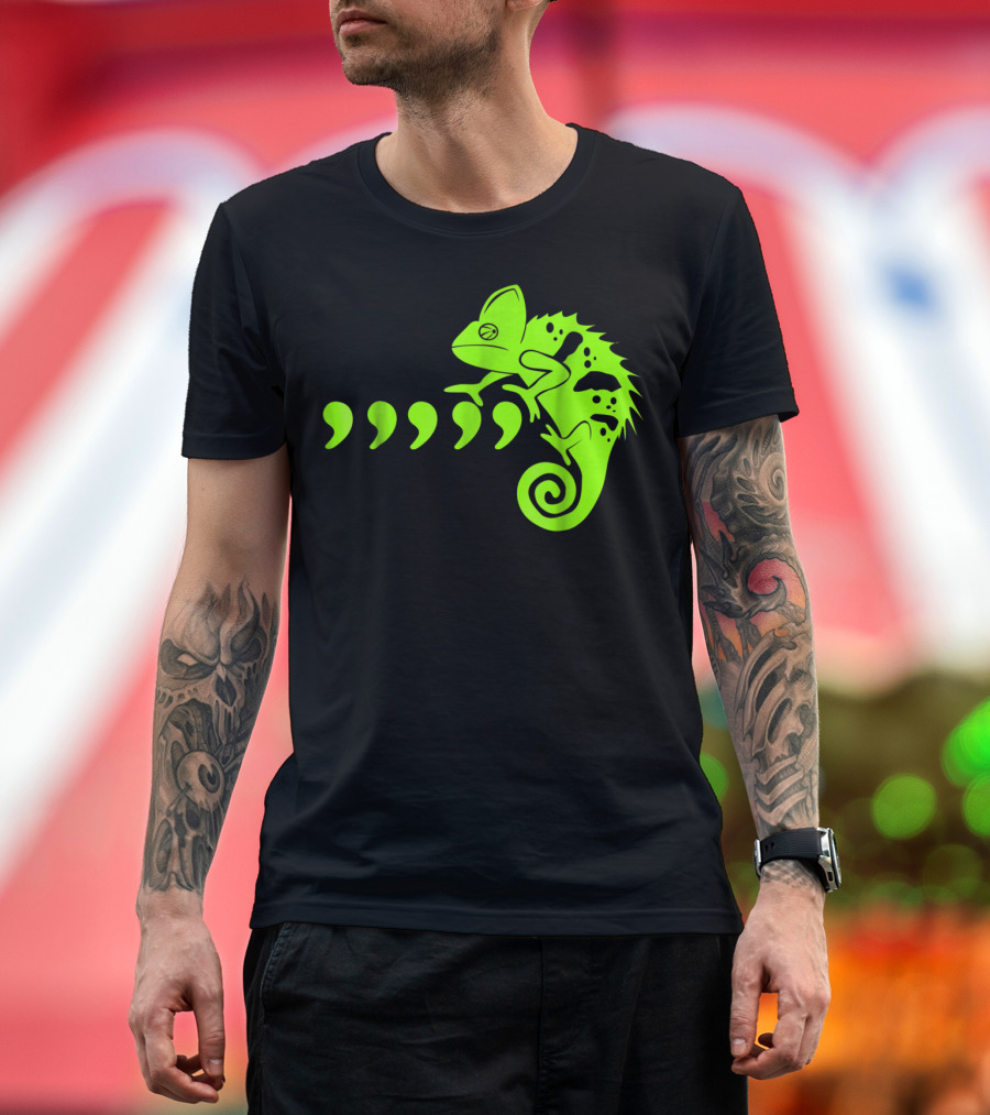 Comma Chameleon Love Country Music T-Shirt