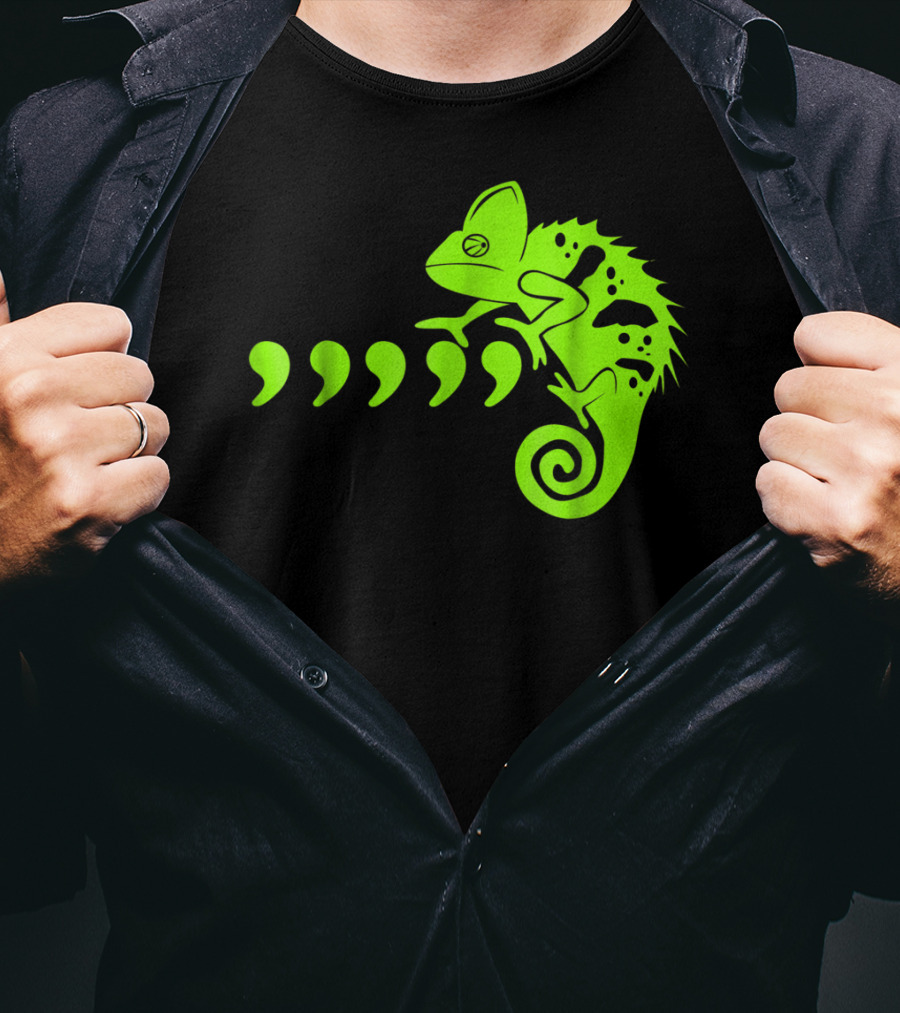 Comma Chameleon Love Country Music T-Shirt