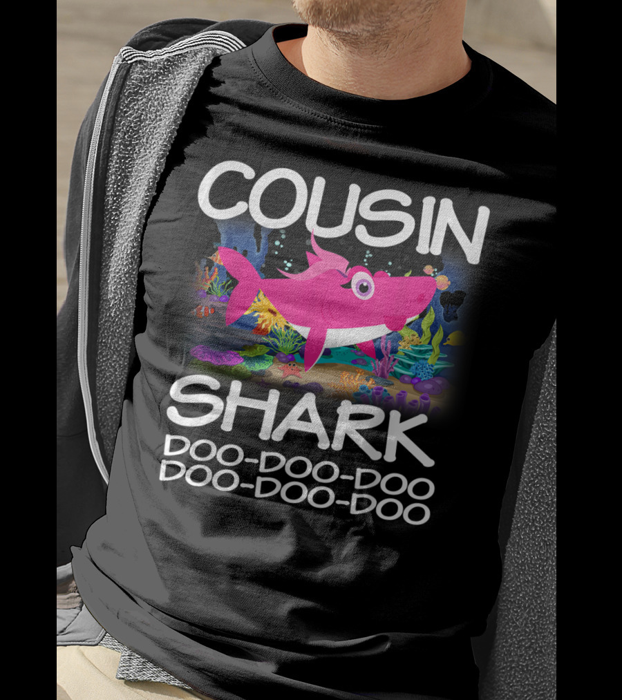 Cousin Shark Doo-Doo-Doo Matching Family Shark Mothers T-Shirt
