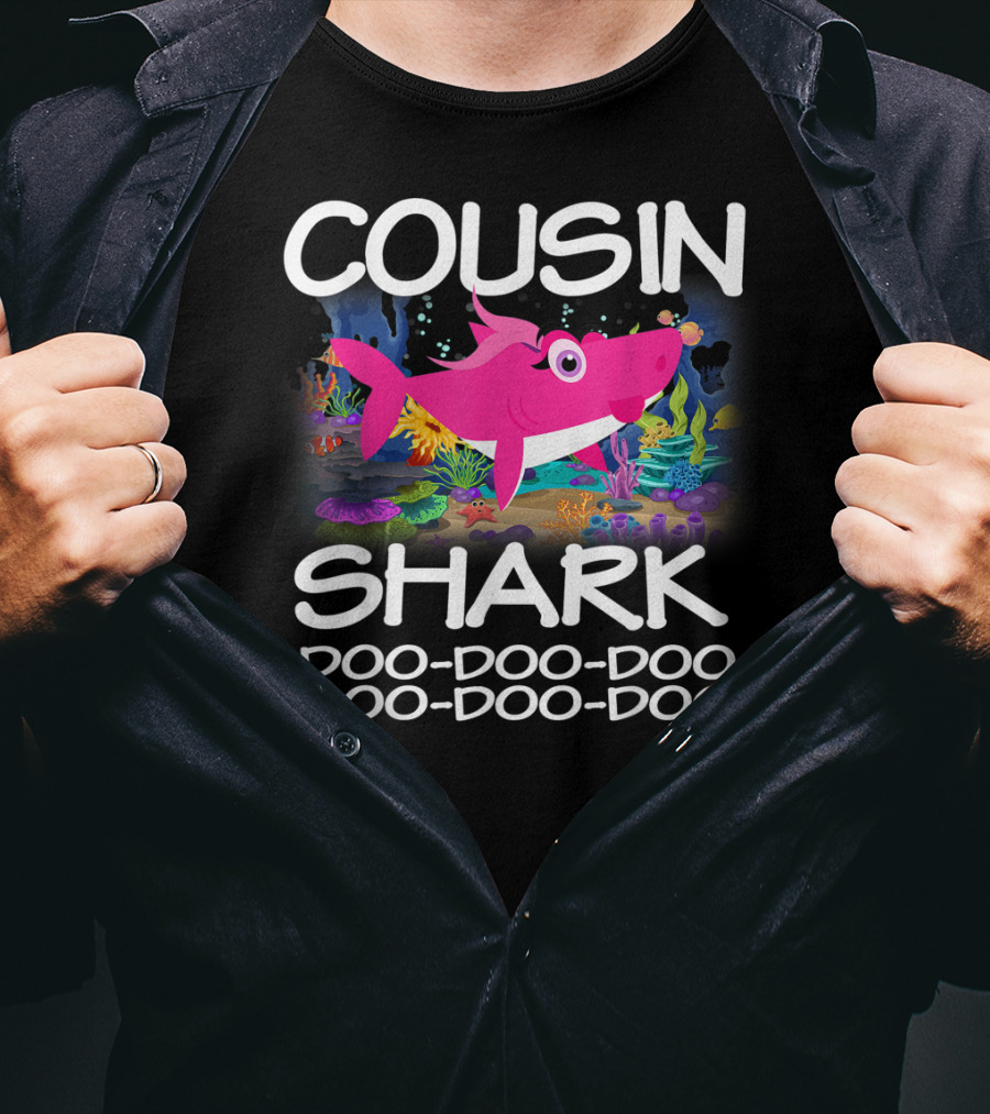 Cousin Shark Doo-Doo-Doo Matching Family Shark Mothers T-Shirt