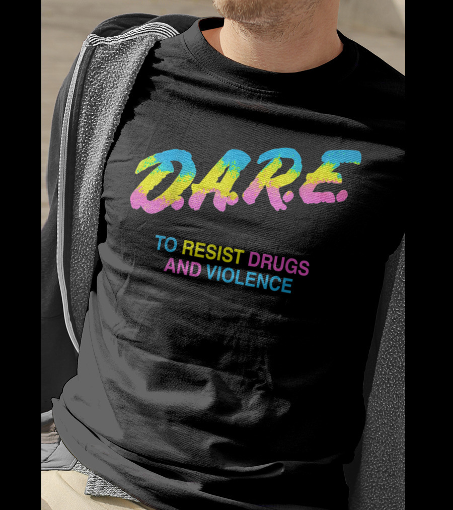 DARE To Resist Drugs And Violence 90s T-Shirt