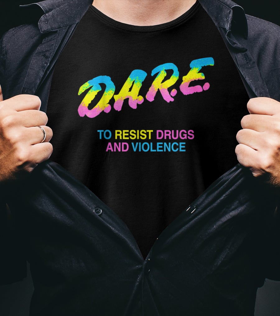DARE To Resist Drugs And Violence 90s T-Shirt
