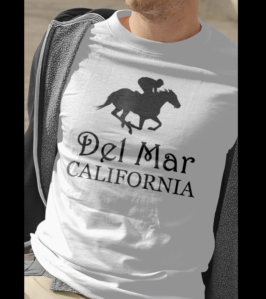 Del Mar California Horse Racing Rider T-Shirt