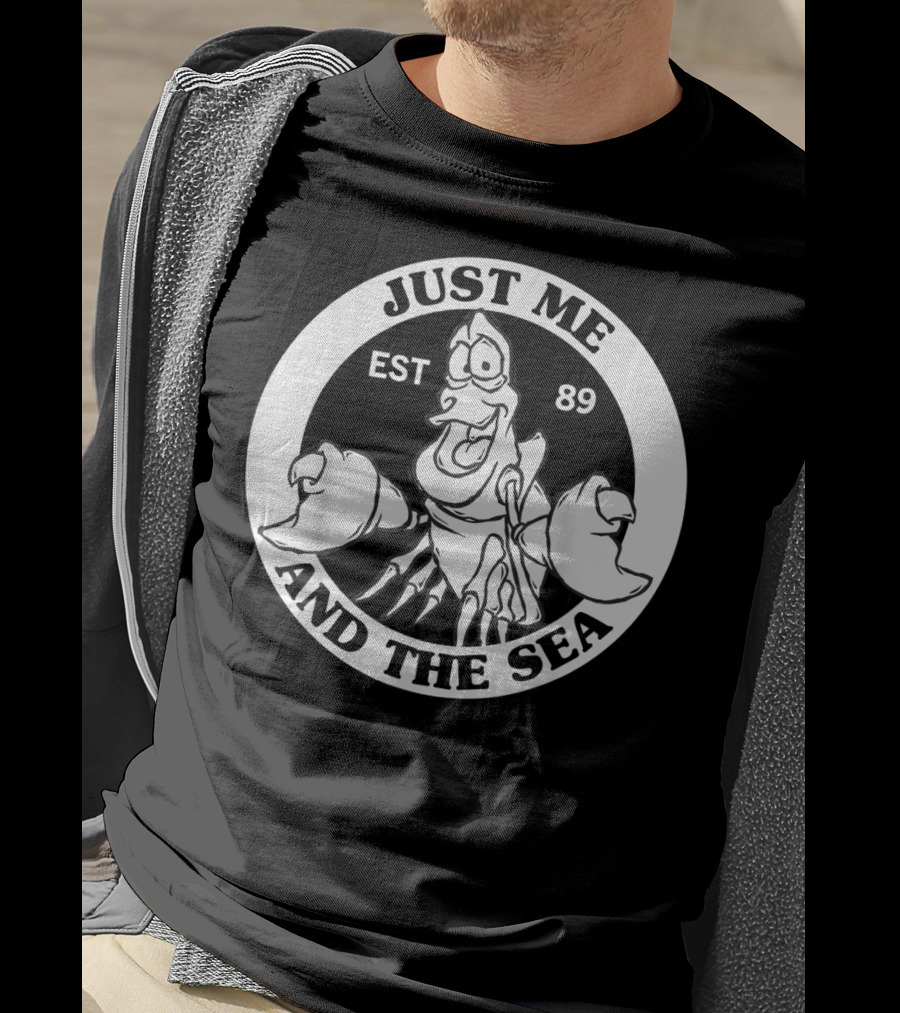 Just Me And The Sea Disney Little Mermaid Sebastian EST 89 T-Shirt