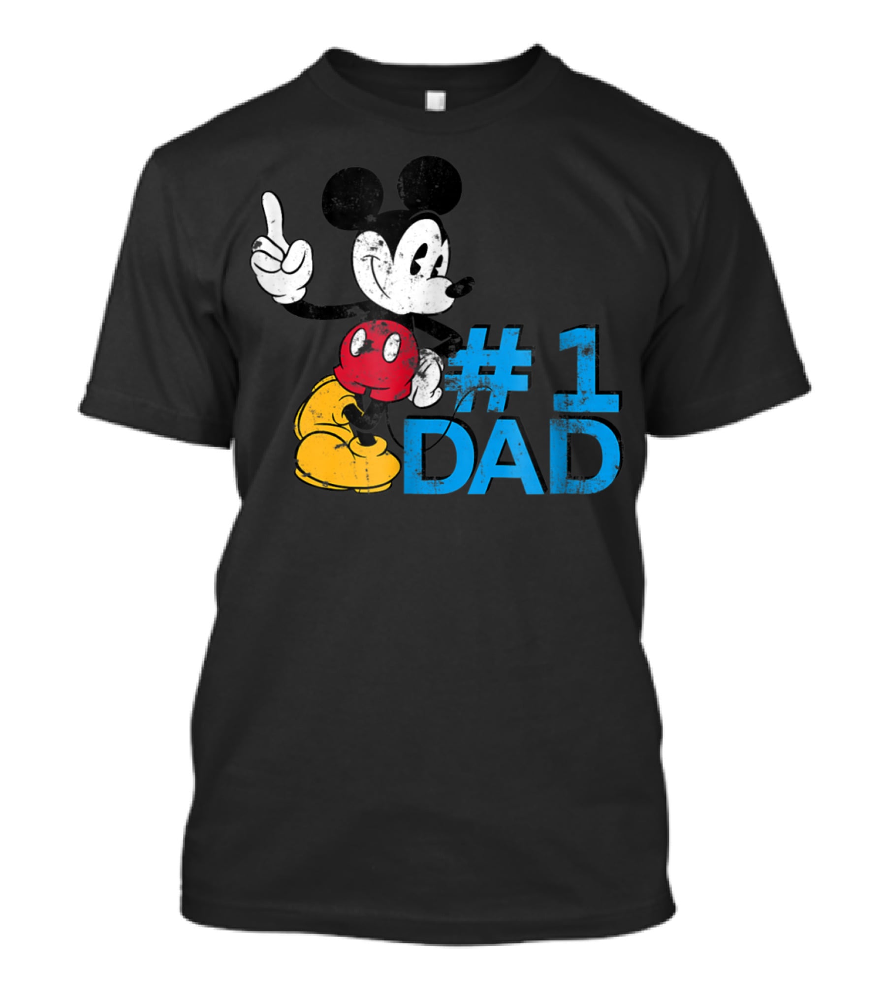 Disney Mickey Mouse #1 Dad Father's Day T-Shirt