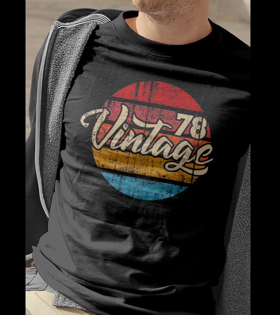 Vintage 78 Distressed Throwback T-Shirt