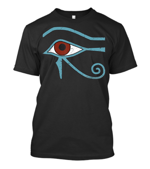 Eye Of Horus Pyramid Textworks Ancient Egyptian Symbol Of Protection T-Shirt