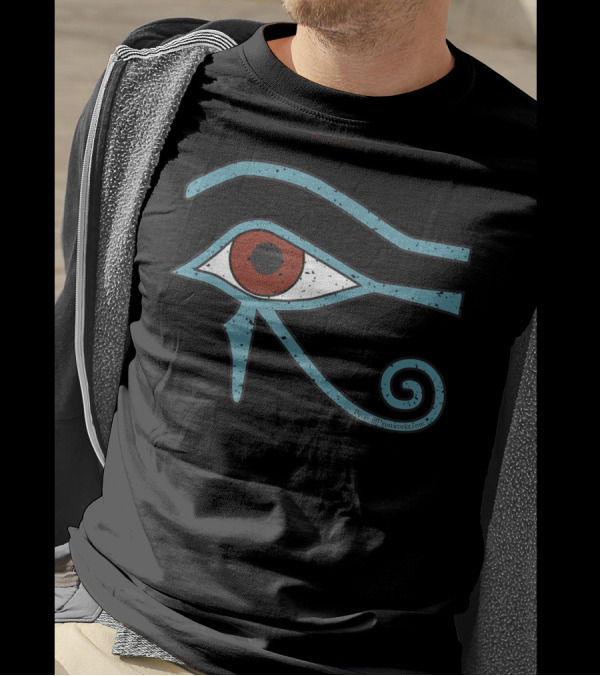 Eye Of Horus Pyramid Textworks Ancient Egyptian Symbol Of Protection T-Shirt