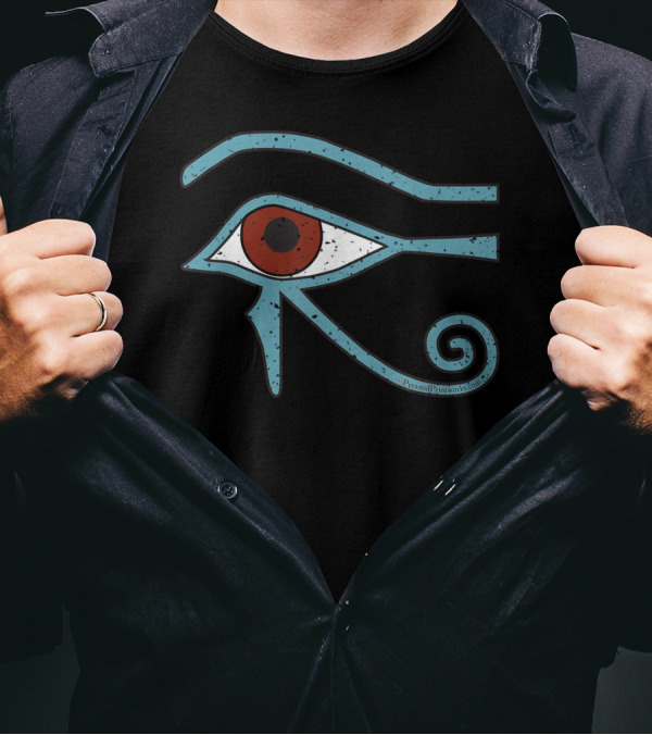 Eye Of Horus Pyramid Textworks Ancient Egyptian Symbol Of Protection T-Shirt