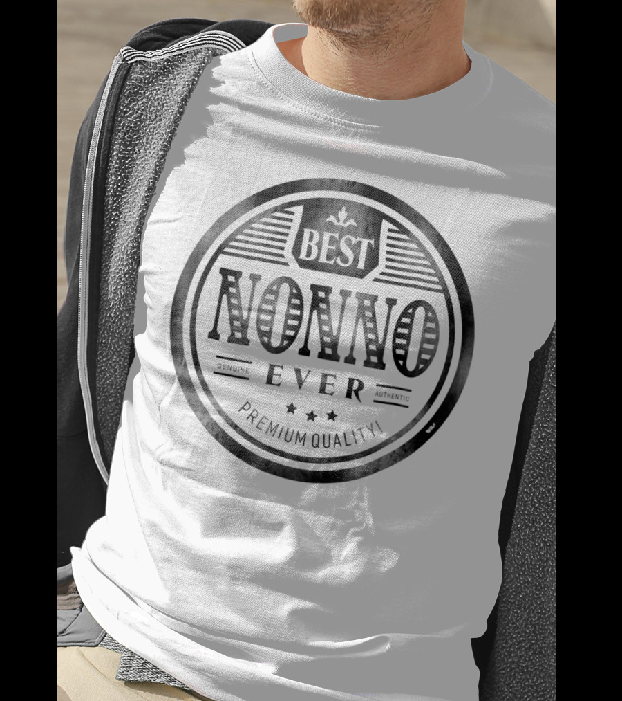 Family Father's Day Best Nonno Ever Grandfather Premium Quality T-Shirt