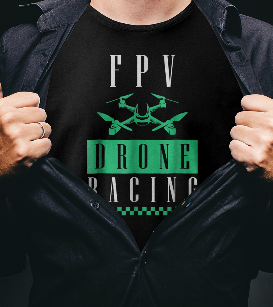 FPV Drone Racing Exotic Extreme Cool Sports Series T-Shirt