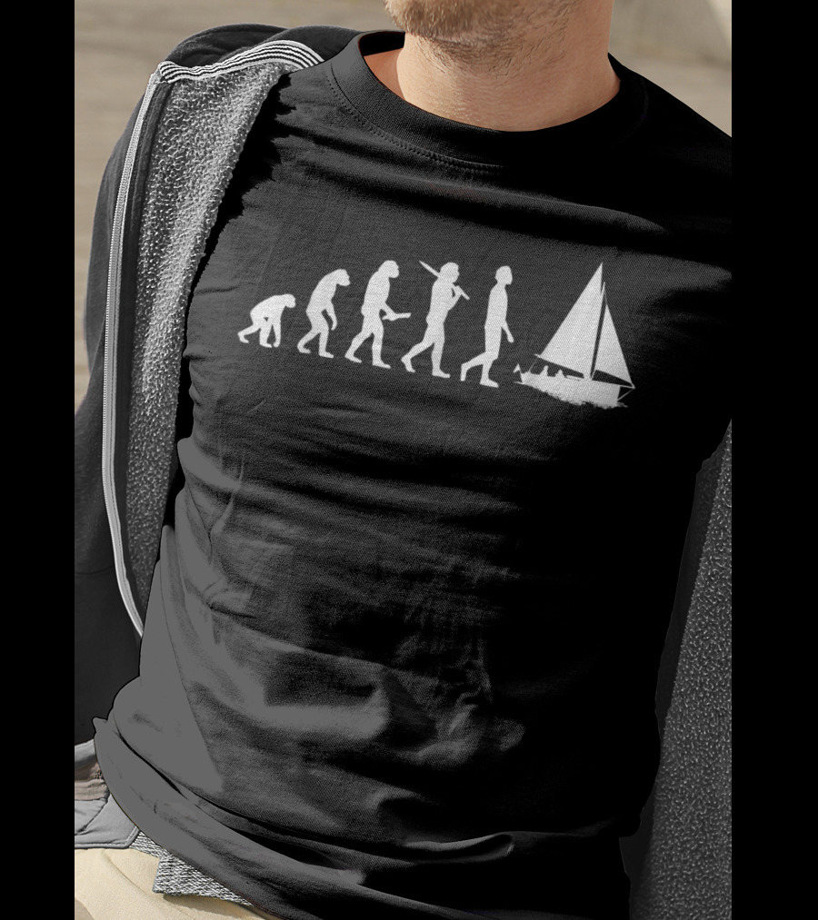 Evolution Of Sailing Humor For Sailors T-Shirt