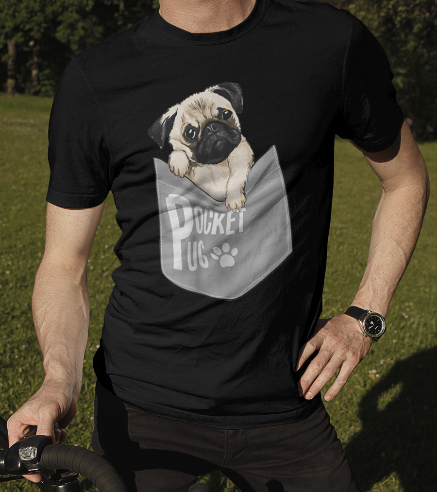 Pocket Pug Funny Cute Dog Pug T-Shirt