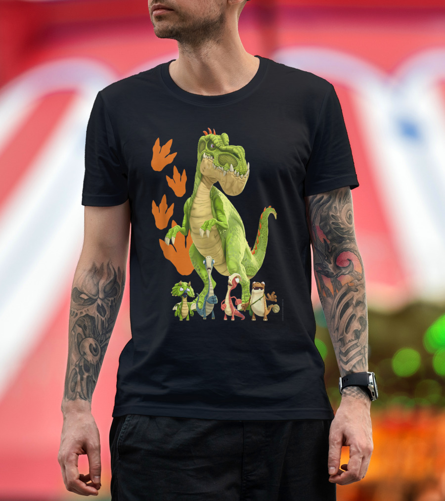 Gigantosaurus Giganto and Dino Footprints 4 Kid Dinos T-Shirt