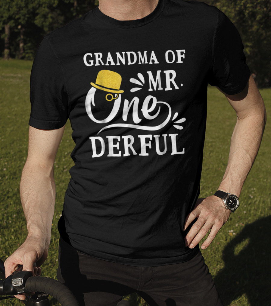 Grandma Of Mr. Onederful Bo's 1st Birthday T-Shirt