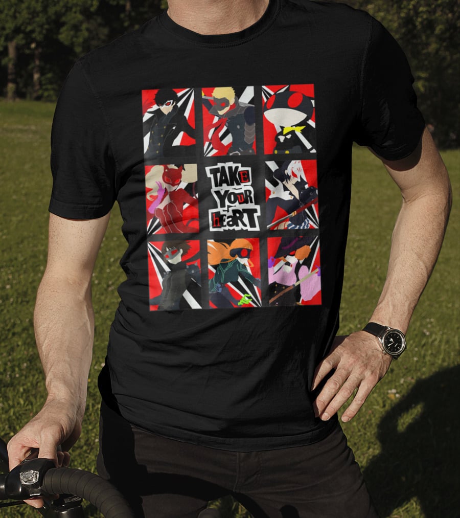 Take Your Heart Persona Characters Collage T-Shirt