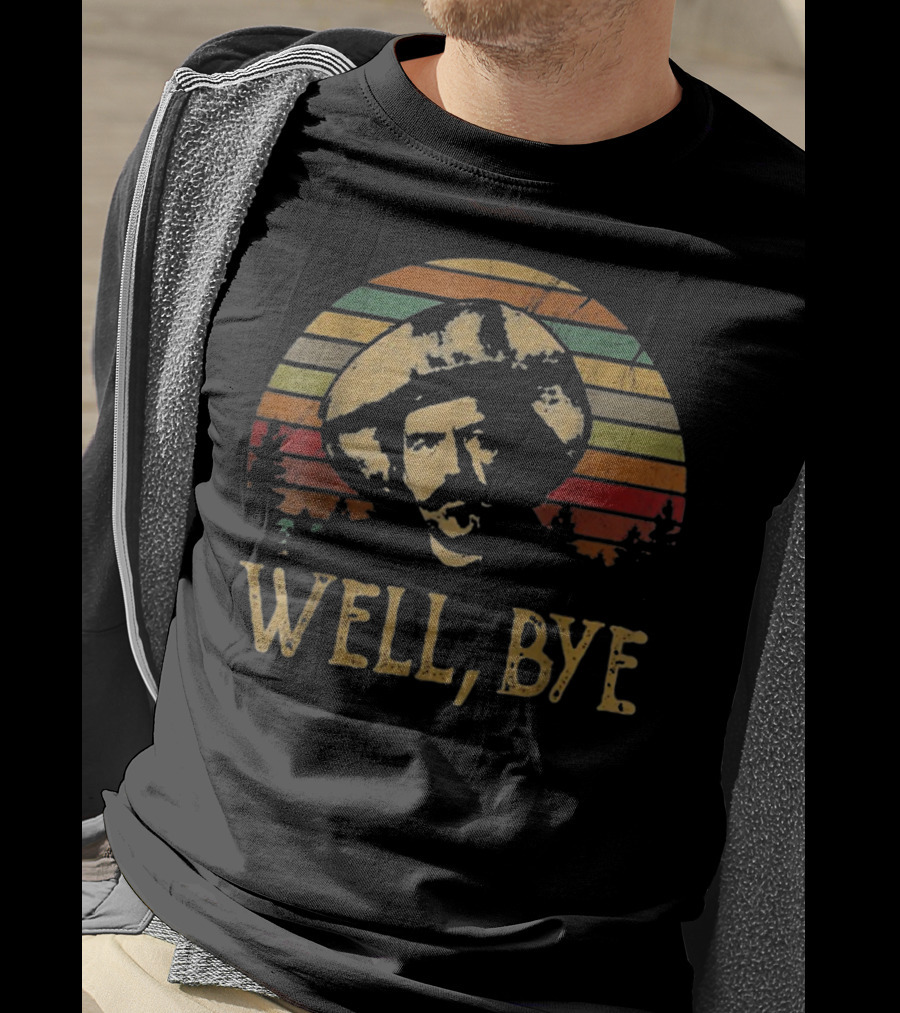 Well Bye Vintage Cowboy Retro Sunset T-Shirt