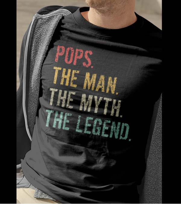 Pops The Man The Myth The Legend Vintage T-Shirt