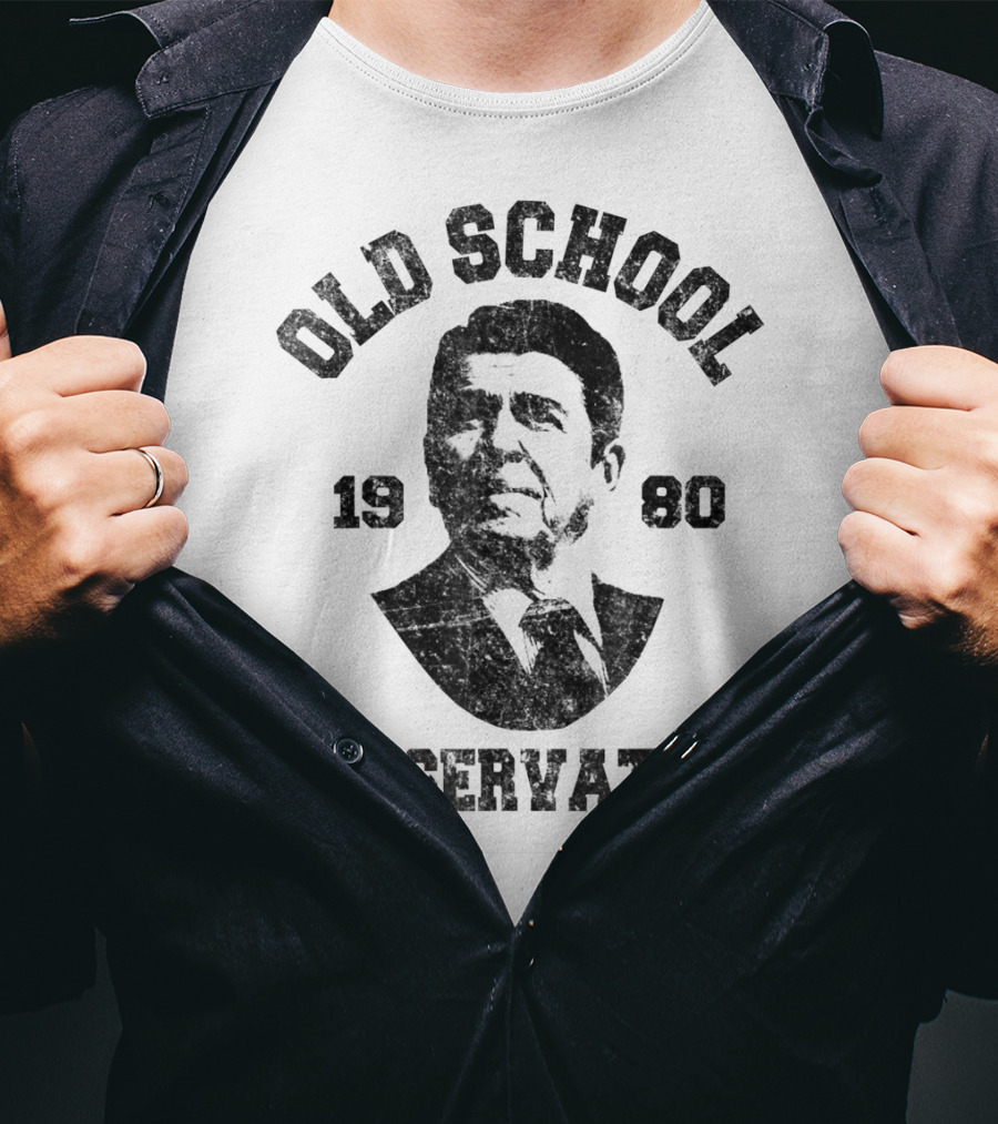 Old School Conservative 1980 Ronald T-Shirt