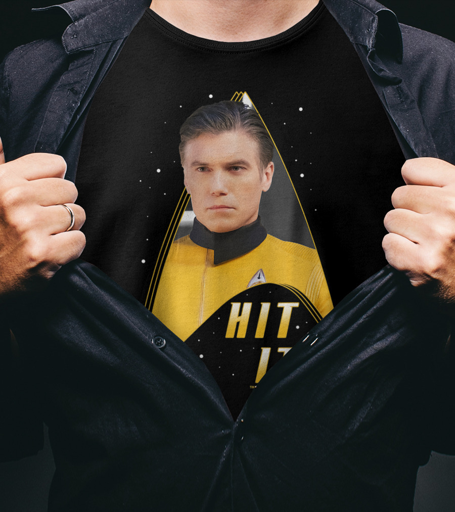 Star Trek Discovery Captain Pike Hit It Starfleet Delta Badge T-Shirt