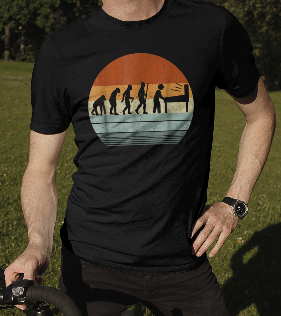Vintage Pinball Evolution Player T-Shirt