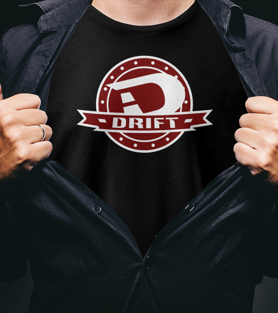 Classic Style Drift Red Icon Badge T-Shirt