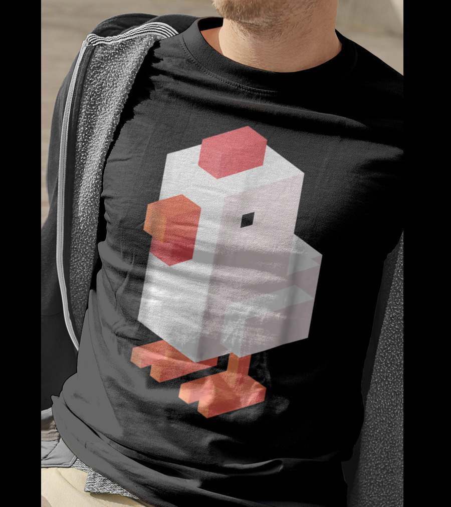 Crossy Road Chicken Pixel Art Game Character T-Shirt