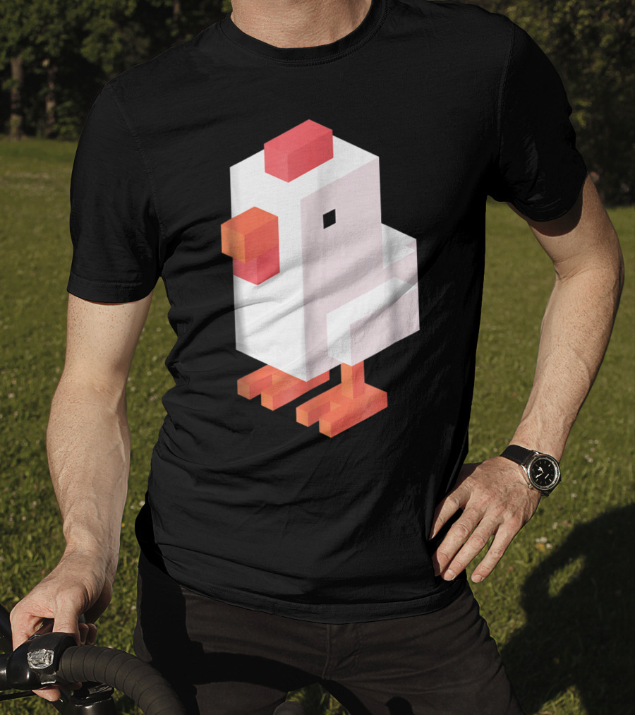 Crossy Road Chicken Pixel Art Game Character T-Shirt