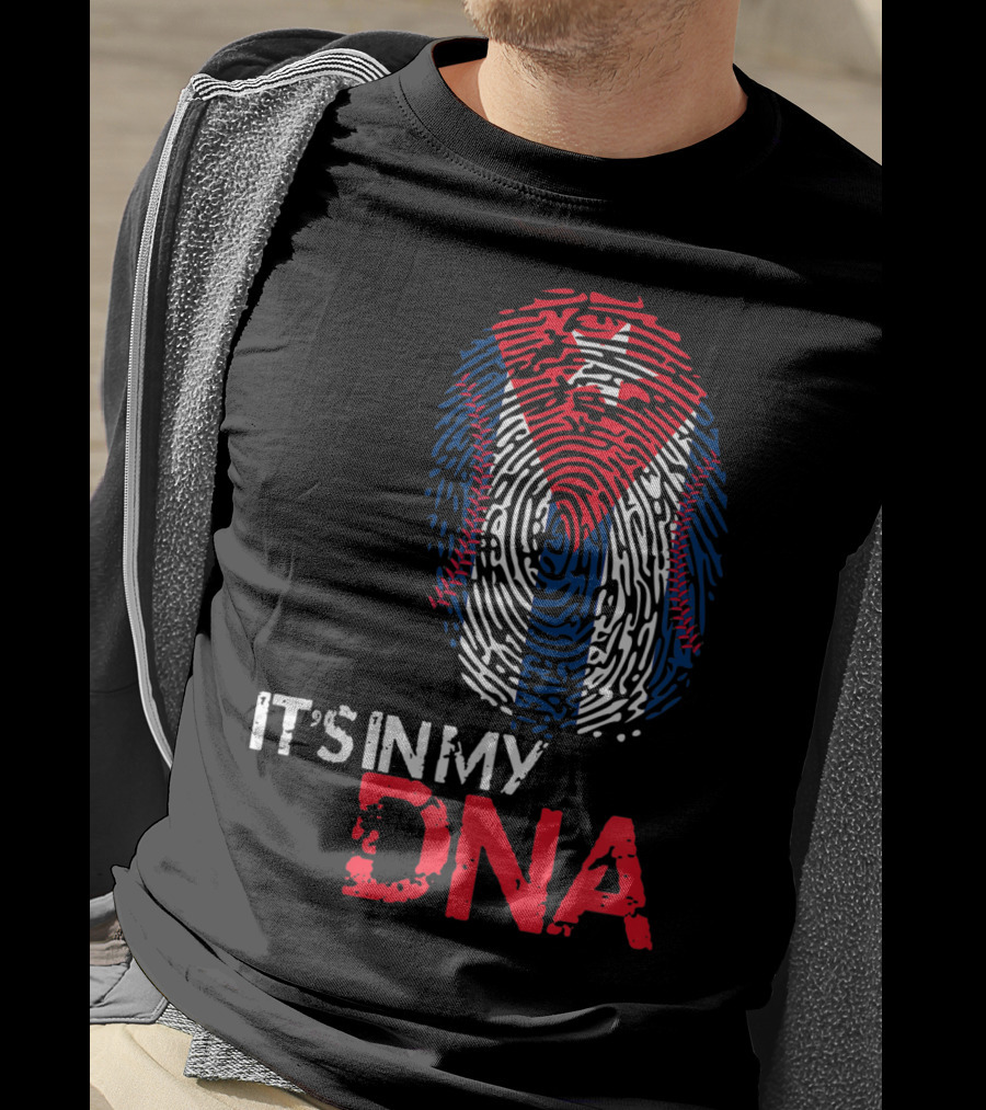 Cuba Baseball Cuban Flag It's In My DNA T-Shirt