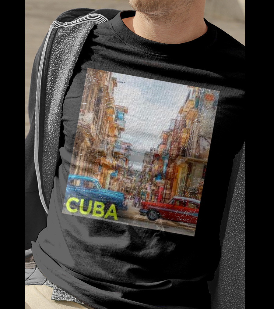 Cuba Classic Car Streets T-Shirt