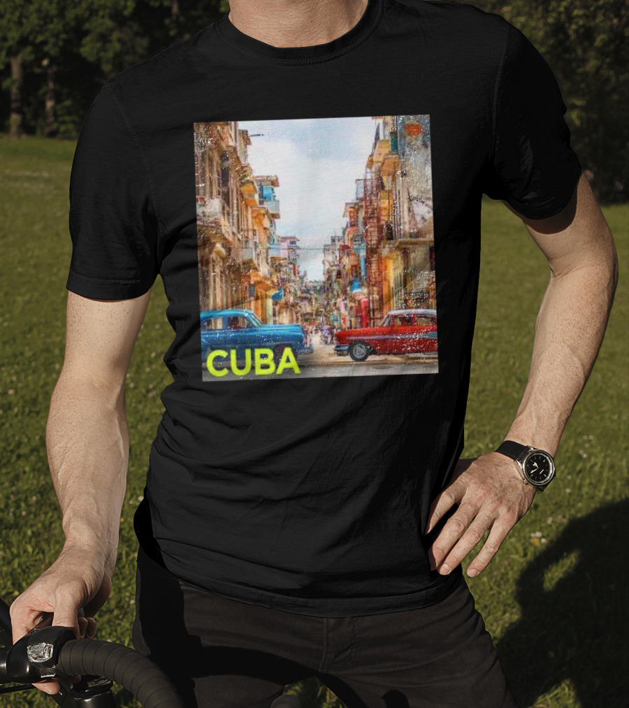 Cuba Classic Car Streets T-Shirt