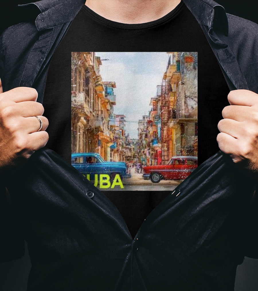 Cuba Classic Car Streets T-Shirt
