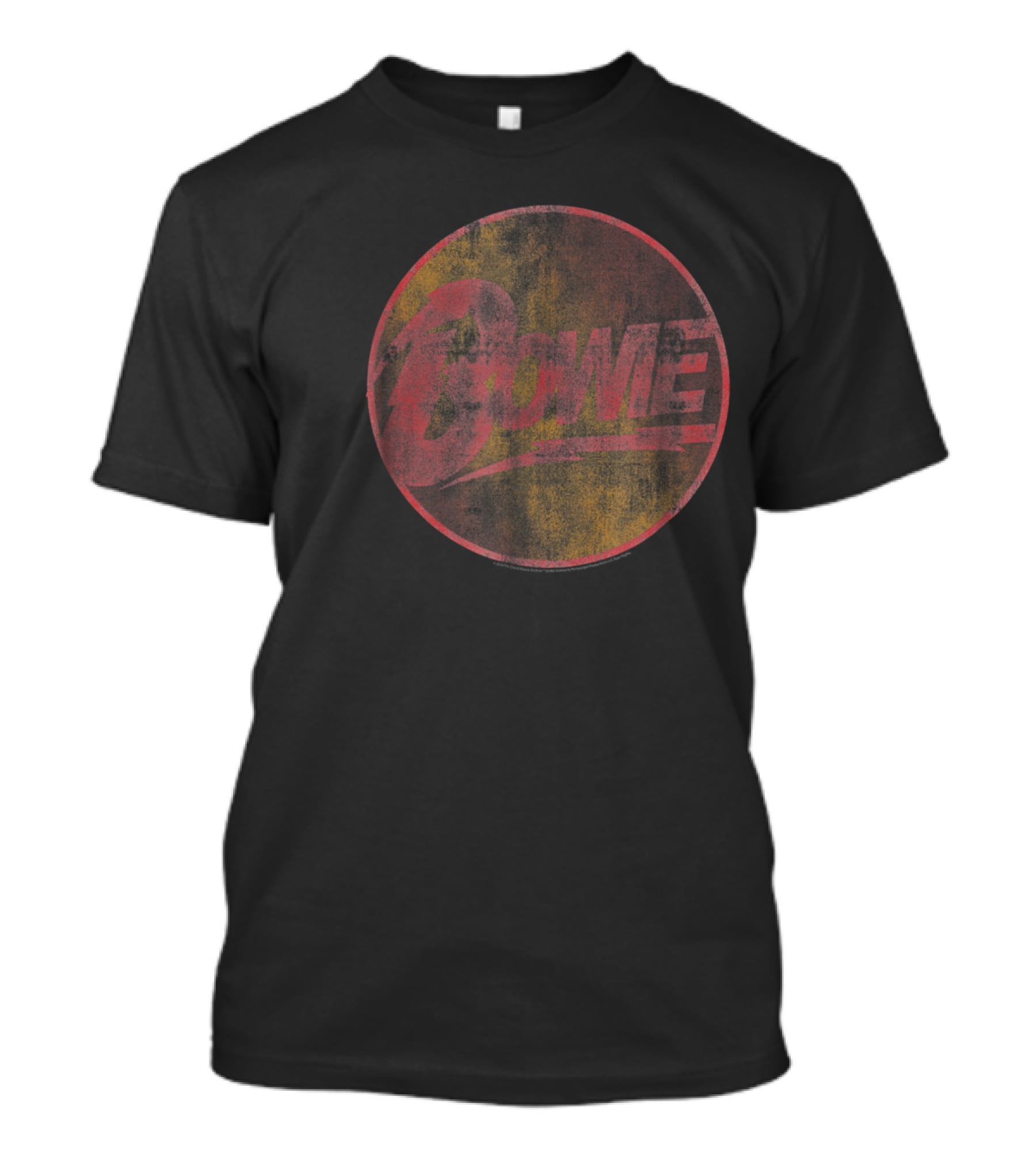 Bowie Lightning Bolt Vintage Circle T-Shirt
